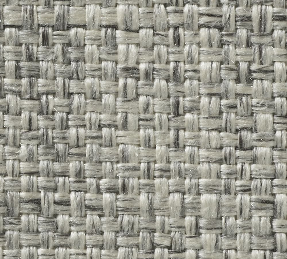 Basketweave Slub Curtain Ash Pottery Barn