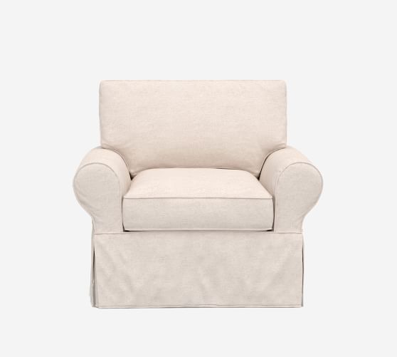 pottery barn basic armchair slipcover