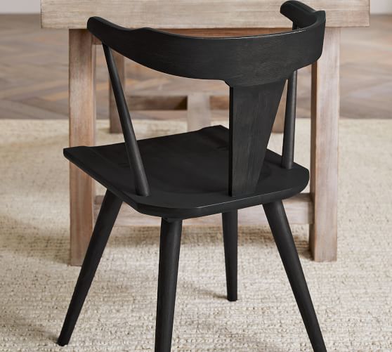 pottery barn black chairs