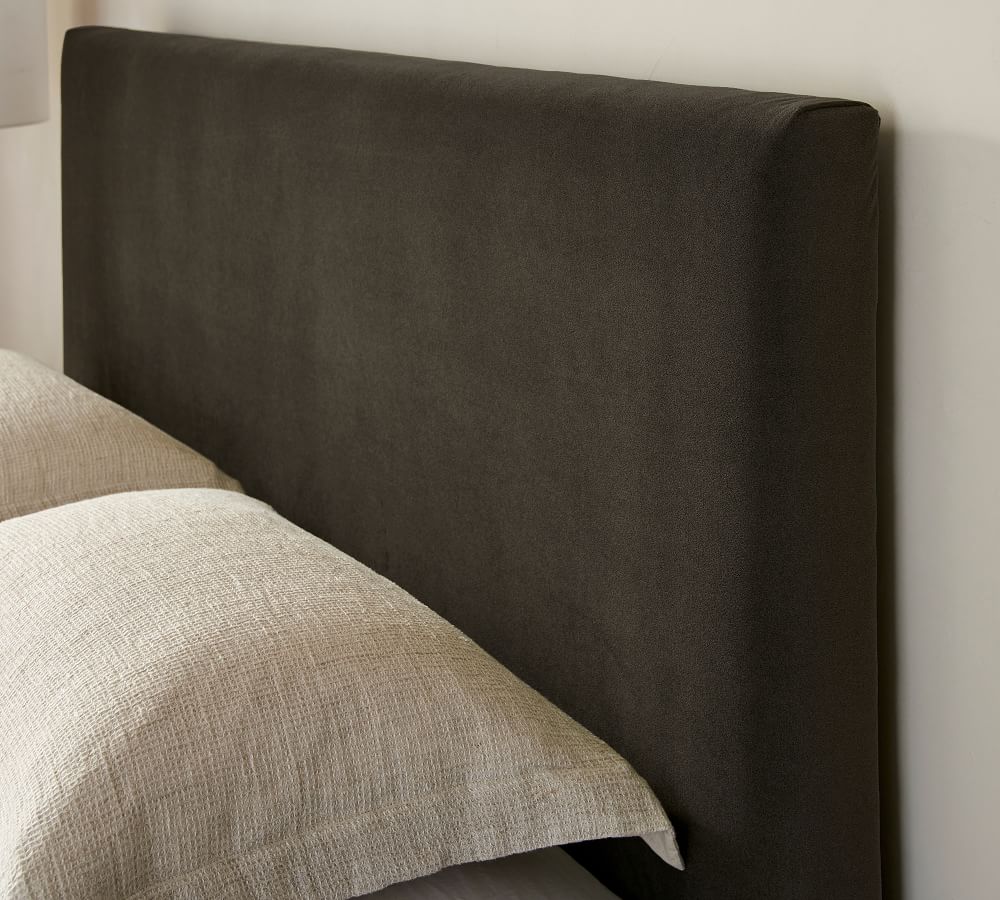 Raleigh Square Upholstered Low Platform Bed