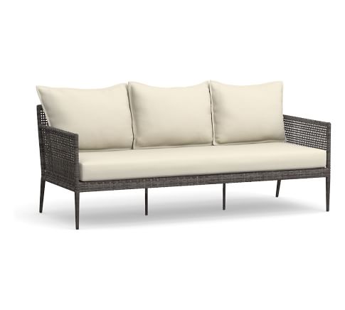 Cammeray All-Weather Wicker Outdoor Sofa | Pottery Barn