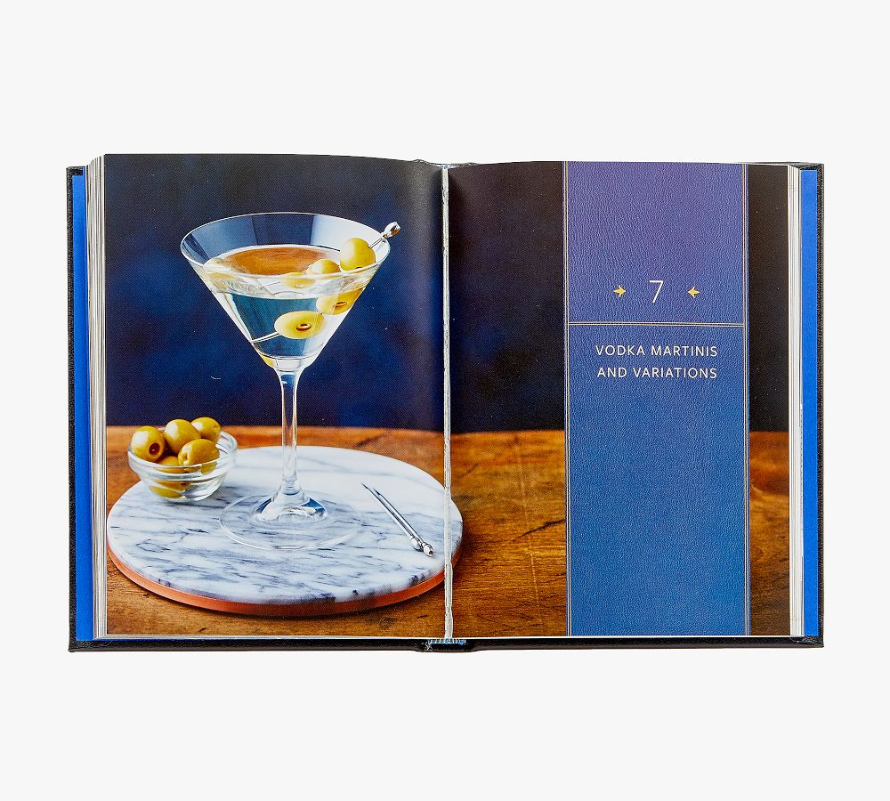 The Martini Field Guide By Shane Carley LeatherBound Book Pottery Barn