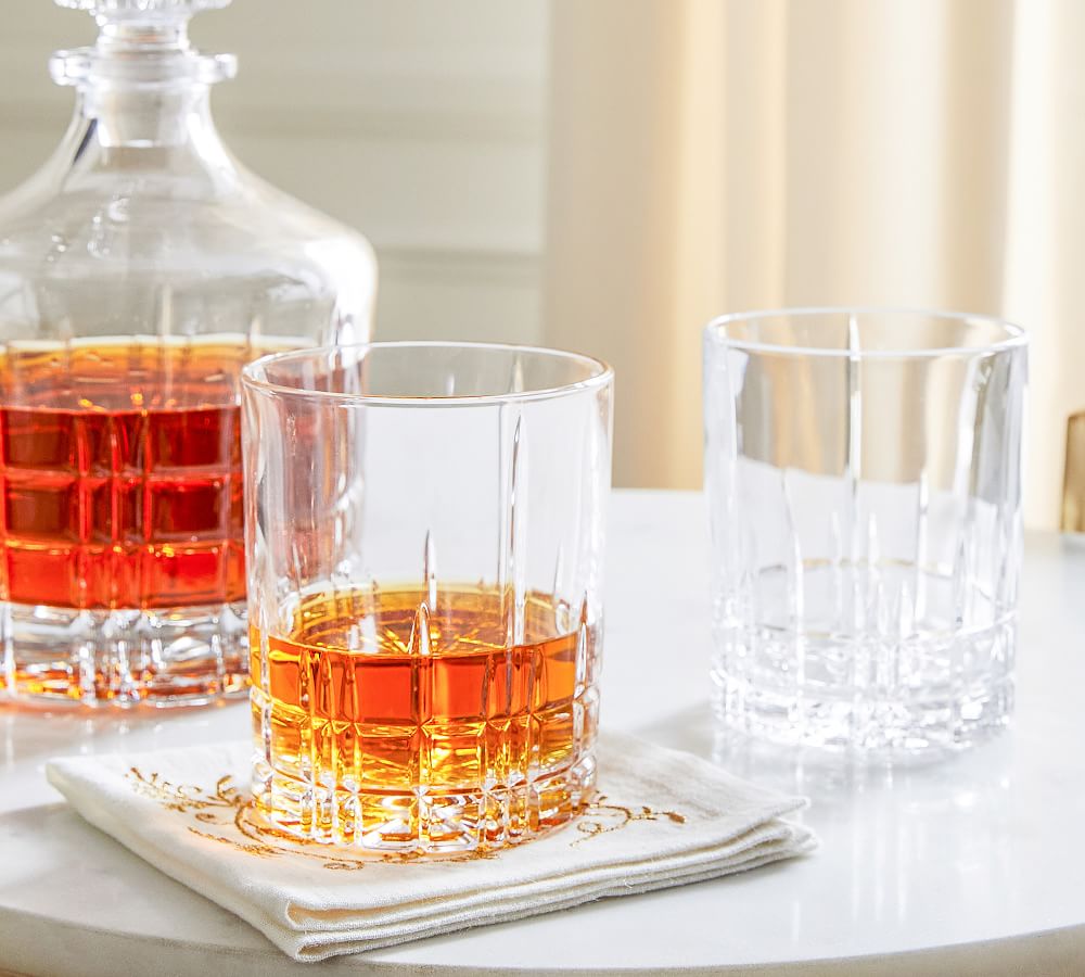 Monique Lhuillier Delphine Double Old Fashioned Glasses Set of 4
