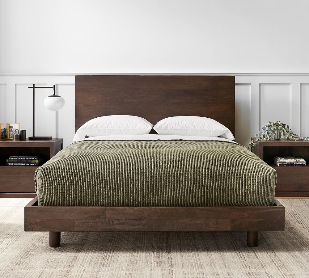 Cayman Platform Bed & Headboard Pottery Barn