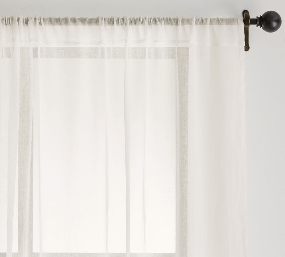 Classic Voile Sheer Curtain Pottery Barn