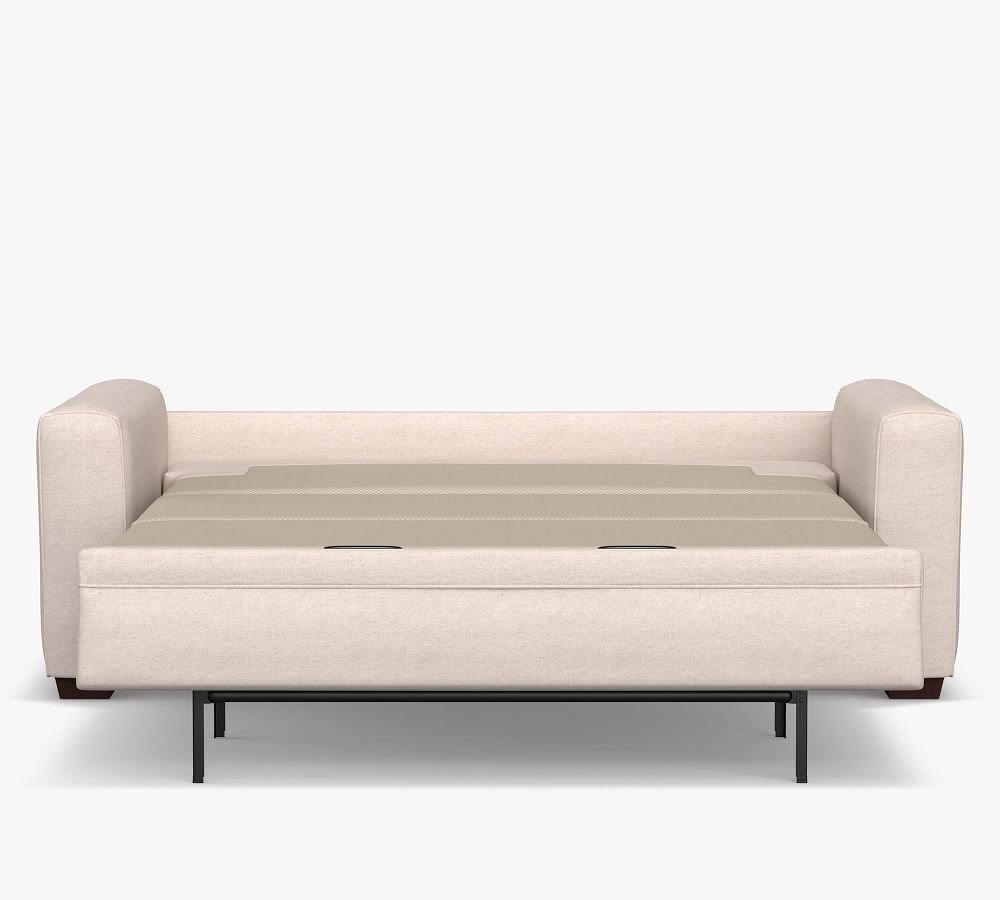 Pearce Square Arm Upholstered Deluxe Sleeper Sofa Pottery Barn