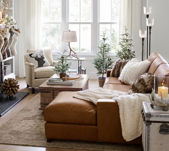 pottery barn chaise lounge couch