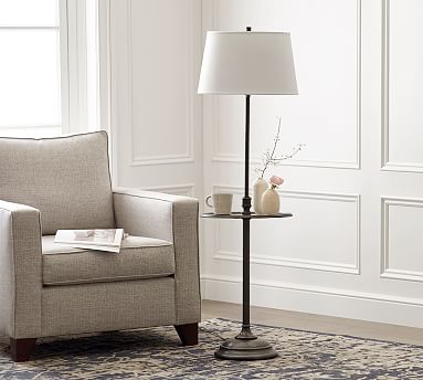 pottery barn white floor lamp