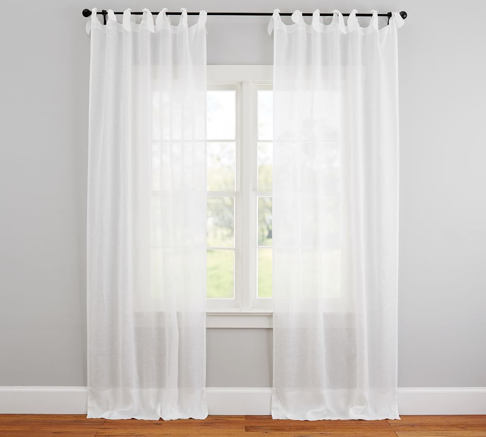 Tie Top Sheer Curtains