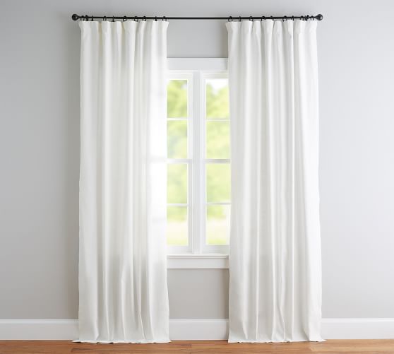 pottery barn linen shades