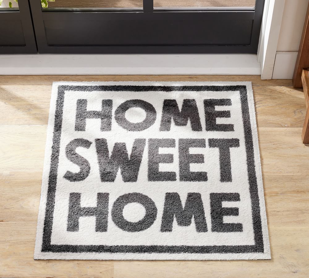 Home Sweet Home Washable Floor Mat Pottery Barn