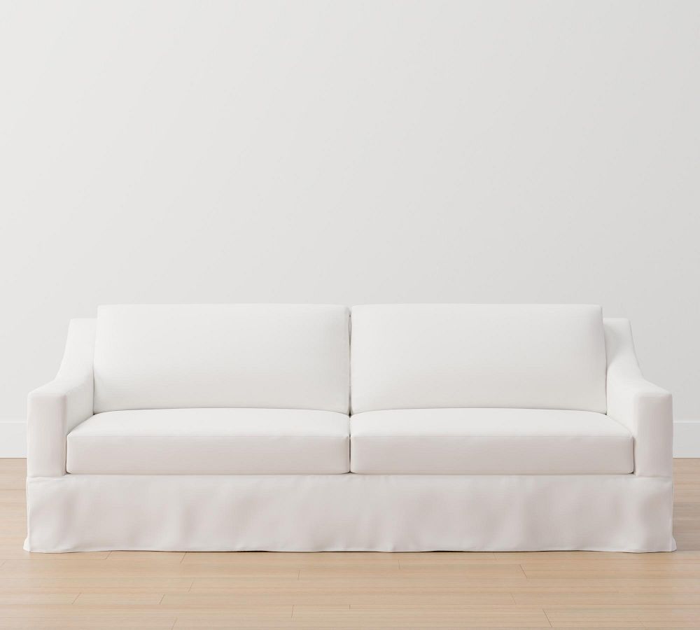York Slope Arm Slipcovered Fabric Sofa Pottery Barn