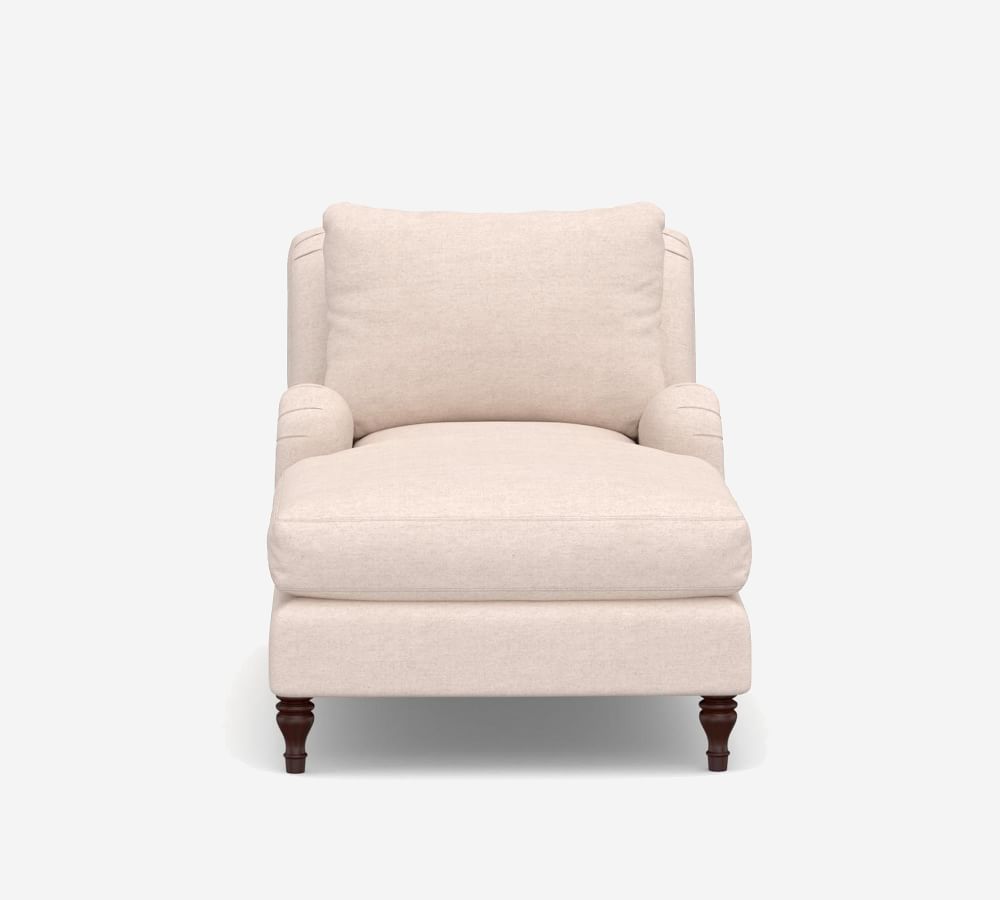 Carlisle English Arm Upholstered Chaise Lounge Pottery Barn