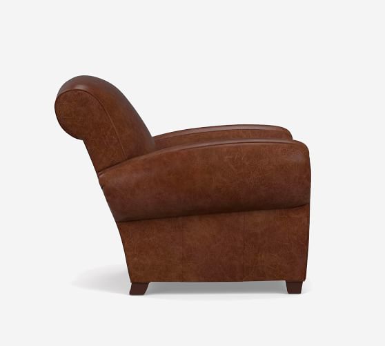 big leather arm chair