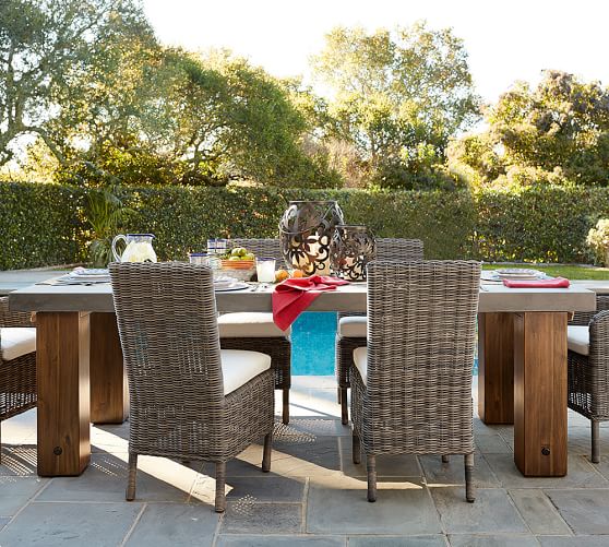 pottery barn patio dining sets