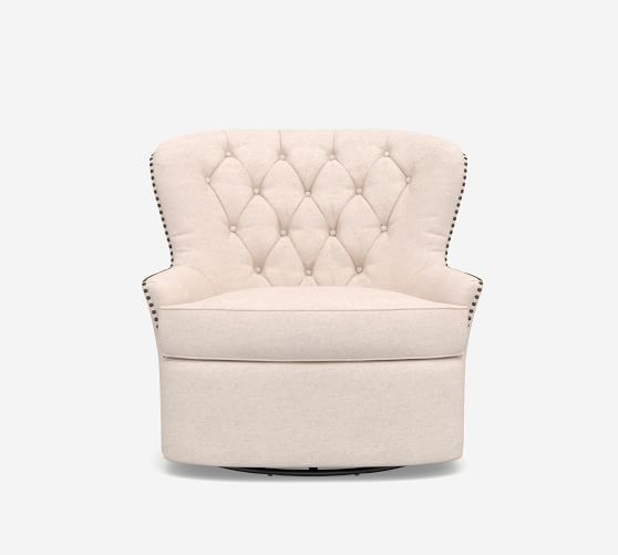 pottery barn cardiff tufted armchair