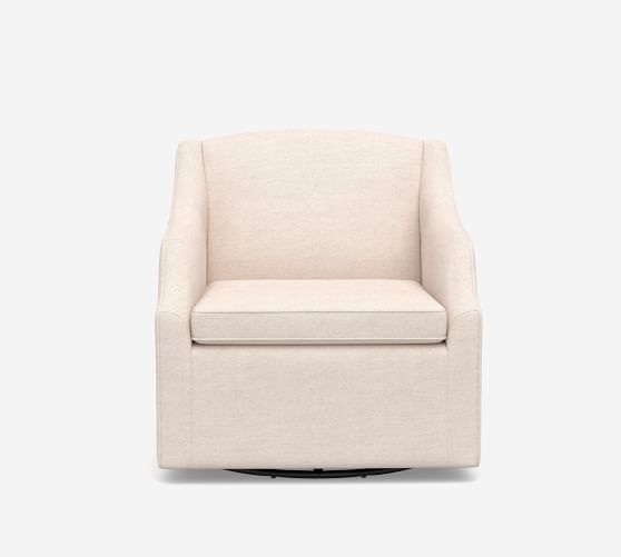 pottery barn emma swivel chair