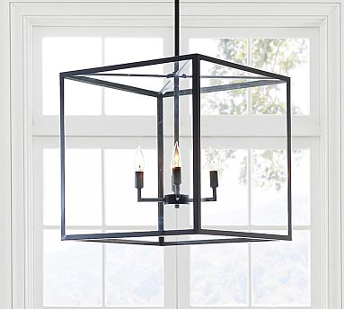 square lantern light fixture