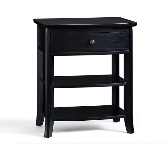 pottery barn side table black