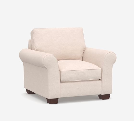 pottery barn english arm chair