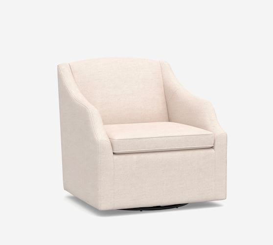 pottery barn soma swivel chair