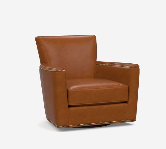 irving square arm swivel chair