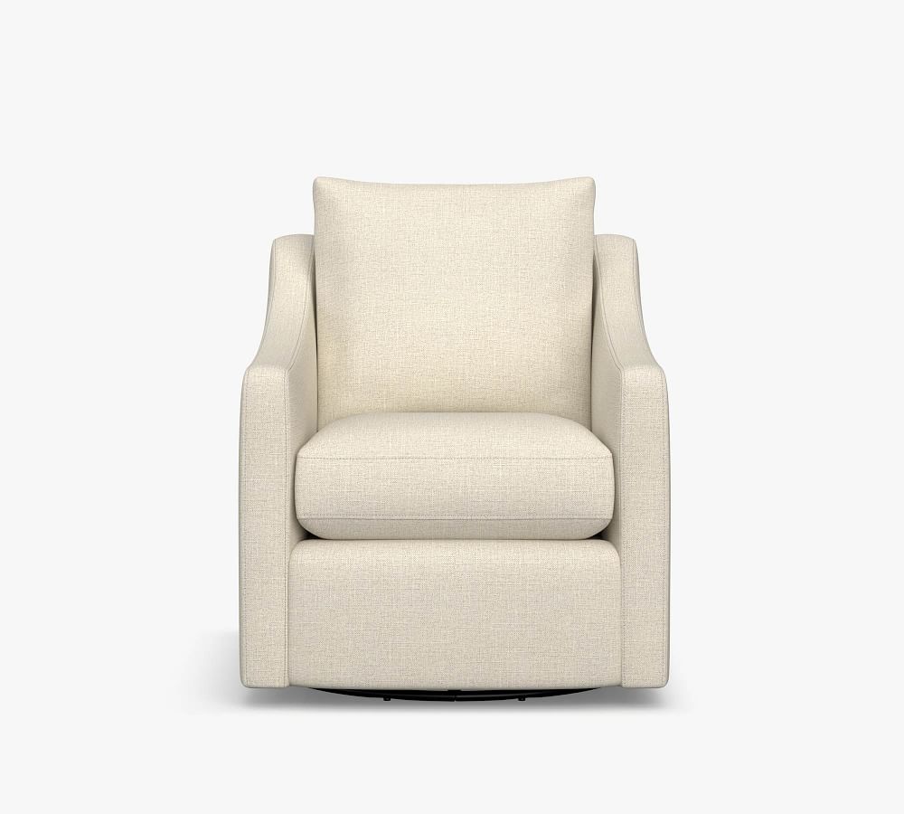 upholstered swivel glider