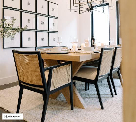 black cane dining room chairs