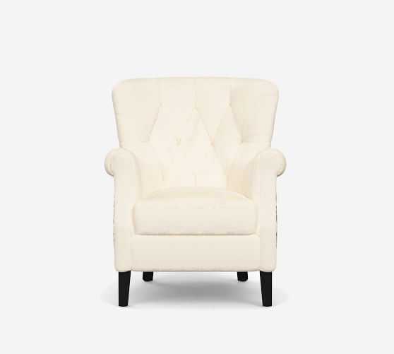 pottery barn shearling chair