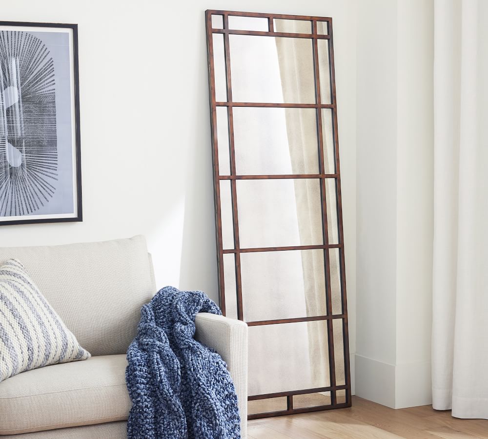 Le Marais Iron Frame Floor Mirror Pottery Barn