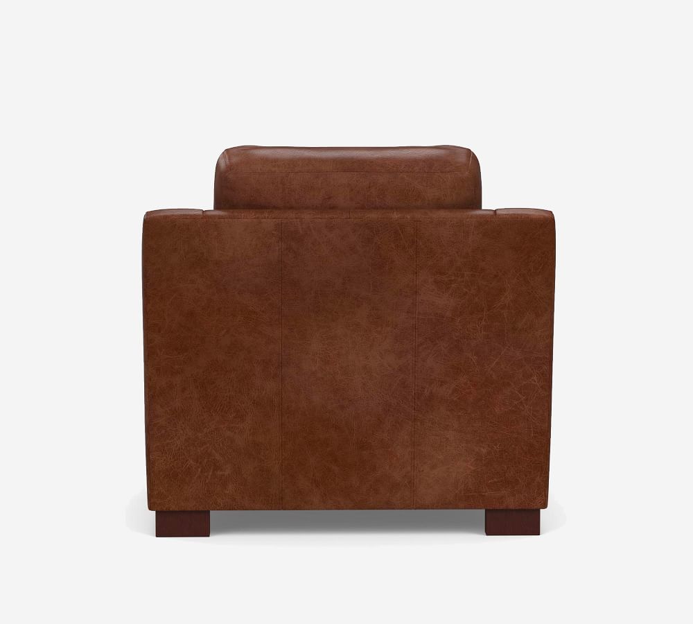Turner Slope Arm Leather Armchair | Pottery Barn