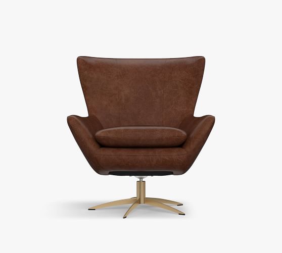 petite leather armchair