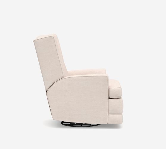 pottery barn modern wingback glider