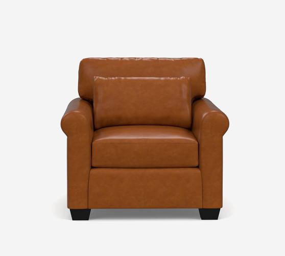 deep leather armchair