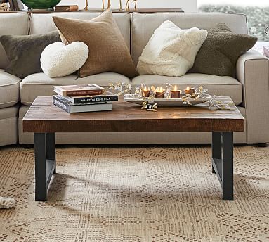 pottery barn coffee table set