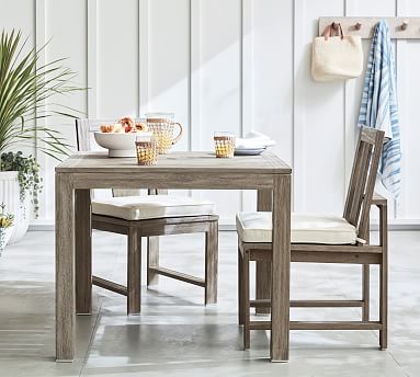 pottery barn square dining table