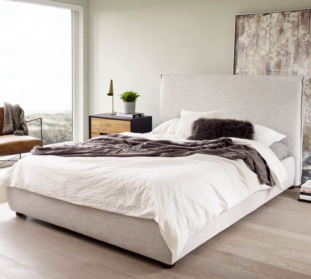 Bakersfield Upholstered Platform Bed | Pottery Barn