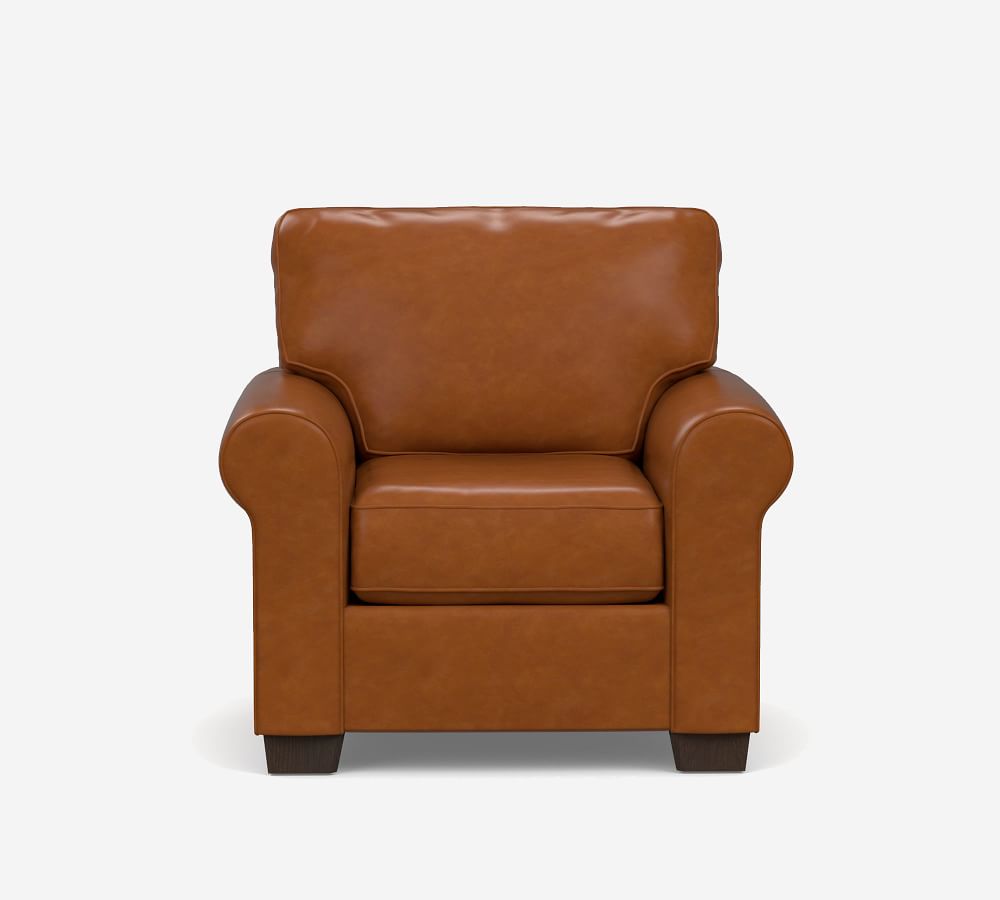 compact leather recliner