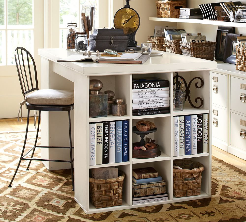 4 person desk pottery barn