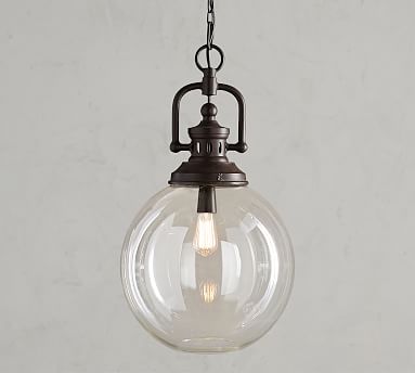 pottery barn large pendant light