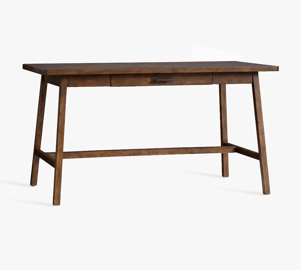 Mateo 56" Rustic Desk with Drawer Pottery Barn