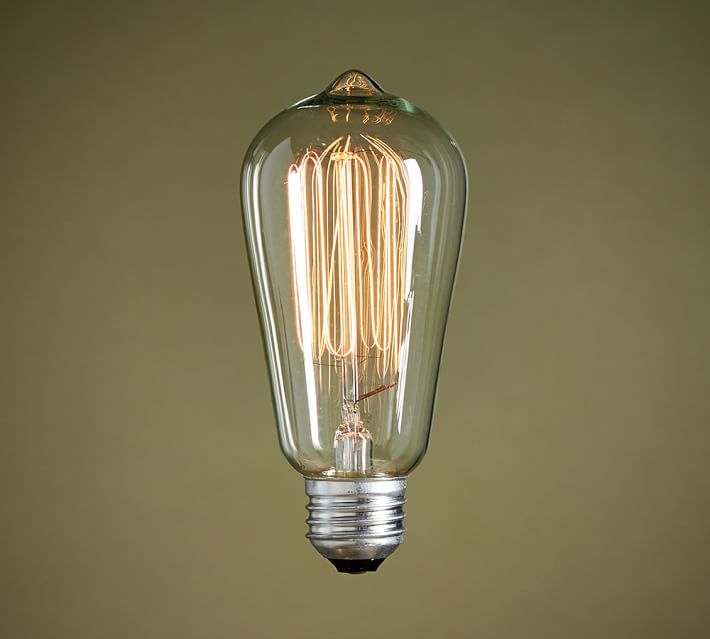 teardrop filament 60w light bulb