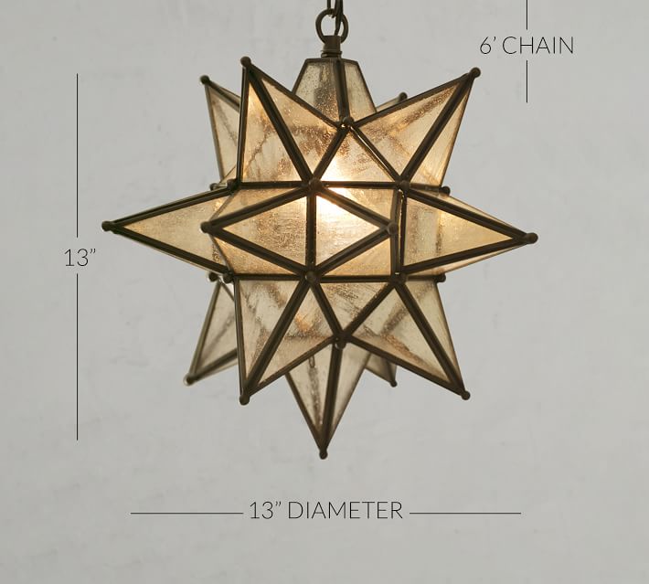 pottery barn moravian star light