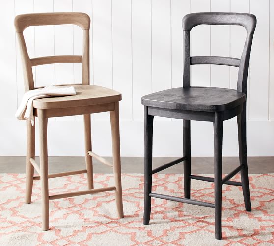 pottery barn bar stools with backs