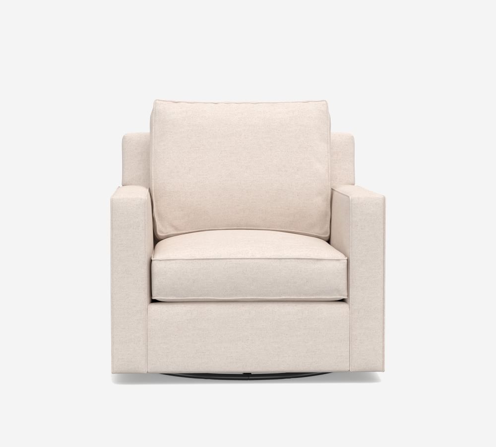 square arm swivel chair