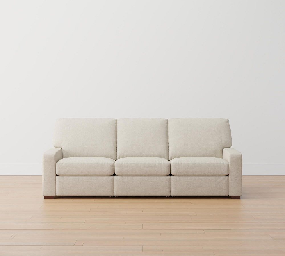 Turner Square Arm Upholstered Power Reclining Sofa Pottery Barn