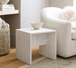 Sansome Square Marble Side Table