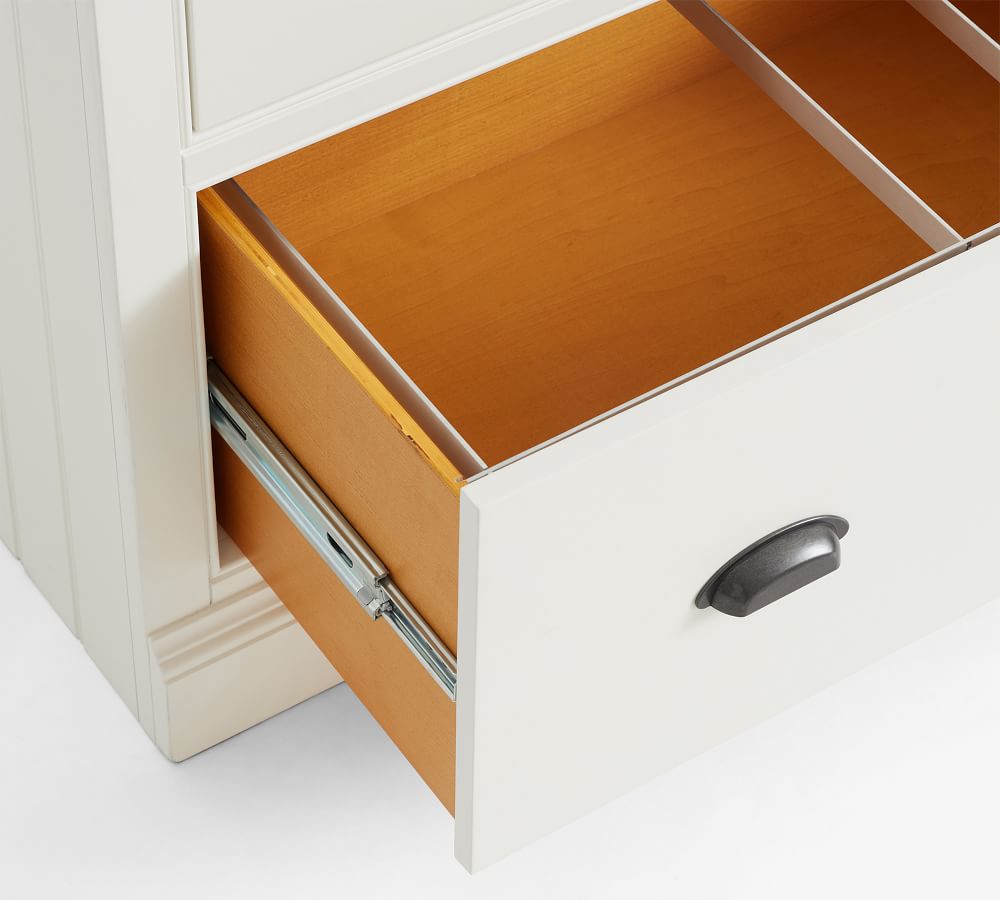 Aubrey Writing Desk & Lateral File Bookcase Pottery Barn