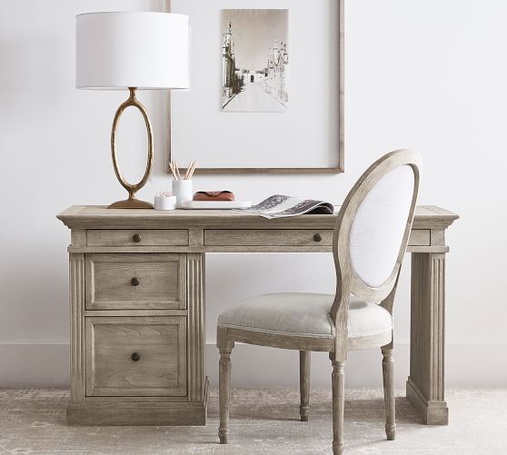 pottery barn louis desk chair