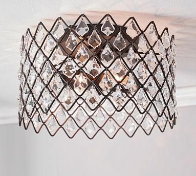 pottery barn arden crystal chandelier